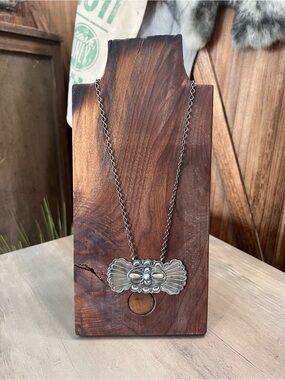 Sterling Silver Concho Necklace
